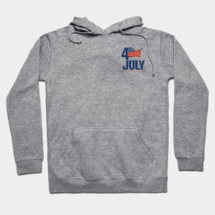 4th July Happy Independence Day Logo Design Hoodie